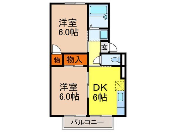 プランド－ルの物件間取画像